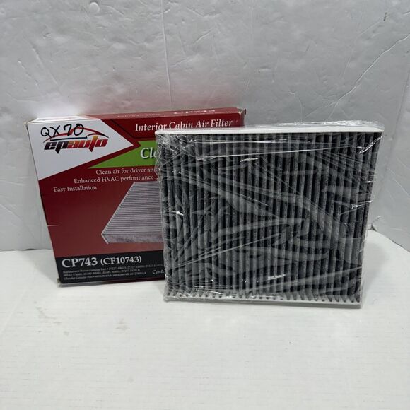 EP AUTO Interior‎ Cabin Air Filter Cleaner Airflow CP743 (CF10743)  New In Box - Picture 7 of 7